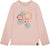 Deux par Deux Big Flowers Organic Cotton Long Sleeve T-Shirt - Little Girl - Light Pink