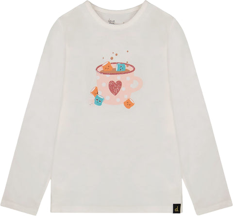 Deux par Deux Big Flowers Organic Cotton Long Sleeve T-Shirt - Little Girl