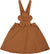 Deux par Deux Quilted Overall Dress - Little Girl - Mocha