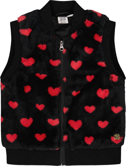 Deux par Deux Faux Fur Sleeveless Vest - Little Girl