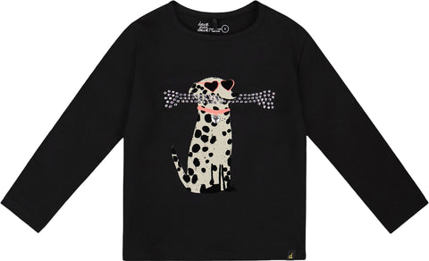 Deux par Deux Dalmatian Organic Cotton T-Shirt - Little Girl