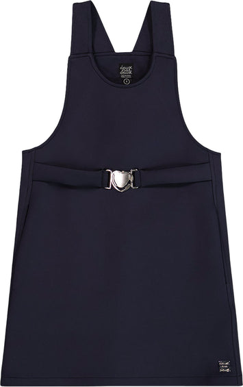 Deux par Deux Milano Jumper Dress with Buckle Detail - Little Girl