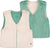 Deux par Deux Reversible Faux Fur Vest - Big Girl - Off White