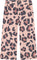 Deux par Deux French Terry Wide Leg Sweatpants - Little Girl - Pink Leopard