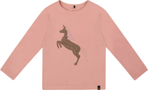 Deux par Deux Sequin Unicorn Organic Cotton Long Sleeve T-Shirt - Big Girl
