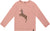 Deux par Deux Sequin Unicorn Organic Cotton Long Sleeve T-Shirt - Big Girl - Dusty Pink