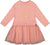 Deux par Deux Heart Bi-Material Dress with Mesh Skirt - Big Girl - Dusty Pink