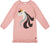 Deux par Deux Knitted Dress with Unicorn Intarsia - Little Girl - Dusty Pink