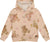Deux par Deux Teddy Bear Print Glittering French Terry Hoodie - Little Girl - Beige Teddy Bear Print