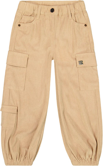 Deux par Deux Parachute Corduroy Pants with Cargo Pockets - Big Girl