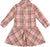 Deux par Deux Plaid Shirt Dress with Frill - Little Girl - Pink - Yellow - Gray