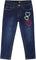 Deux par Deux Stretch Jeans with Glittery Hearts - Little Girl - Blue Denim