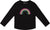 Deux par Deux Black With Sequin Rainbow Organic Cotton Long Sleeve T-Shirt - Big Girl - Black