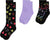 Deux par Deux Black And Multicolor 3-Pack Knit Socks - Little Girl - Black - Multicolor