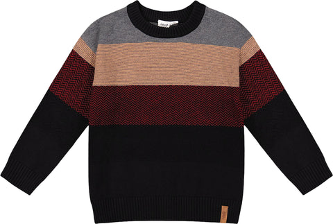 Deux par Deux Color Block Knit Sweater - Baby Boy