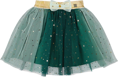 Deux par Deux Mesh Skirt with Bow - Big Girl