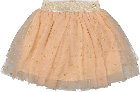 Deux par Deux Multi Layer Glittering Mesh Skirt - Little Girl