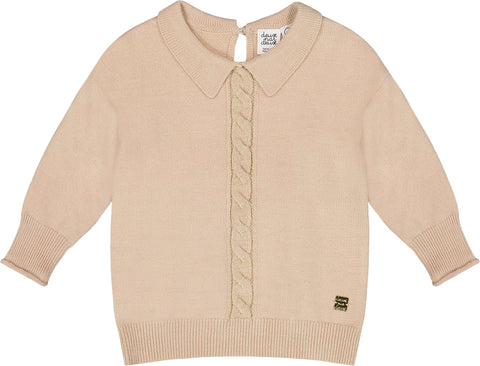 Deux par Deux 3/4 Sleeve Knitted Sweater - Big Girl