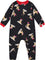 Deux par Deux One-Piece Organic Cotton Pajama - Baby - Black Cookie Print