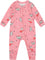 Deux par Deux One-Piece Organic Cotton Pajama - Baby - Pink Cat Print