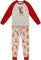 Deux par Deux Two-Piece Organic Cotton Pajama Set - Little Boy - Beige Reindeer Print