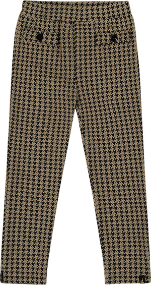 Deux par Deux Jacquard Knit Pant with Welt Pocket - Big Girl