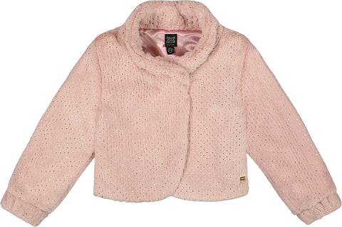 Deux par Deux Fake Fur Short Jacket - Big Girl