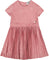 Deux par Deux Short Sleeve Dress with Pleated Skirt - Big Girl - Dusty Pink