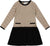 Deux par Deux Long Sleeve Knit Sweater Dress - Big Girl - Black