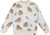 Deux par Deux Long Sleeve Crew Neck Fleece Sweatshirt - Little Boy - Beige Mammoth Print