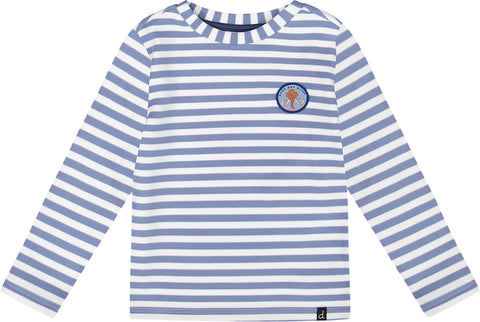 Deux par Deux Super Soft Long Sleeve Striped Jersey T-Shirt - Little Boy