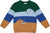 Deux par Deux Long Sleeve Knit Sweater - Baby Boy - Blue - Green - Brown