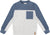 Deux par Deux Long Sleeve Super Soft Brushed Color Block Jersey Top - Little Boy - Light Heather Gray