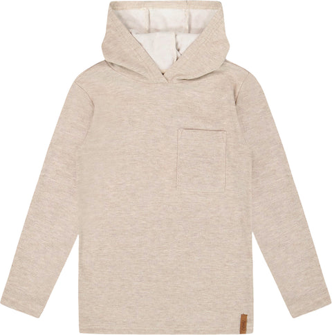 Deux par Deux Long Sleeve Super Soft Brushed Jersey Hooded T-Shirt - Little Boy