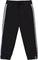 Deux par Deux Fleece Sweatpants with Side Stripes - Little Boy - Black