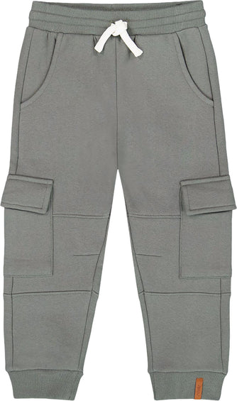 Deux par Deux Blue Fleece Sweatpants with Cargo Pockets - Big Boy
