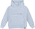 Deux par Deux Pullover Hooded Fleece Sweatshirt with Zip Pocket - Little Boy - Light Blue