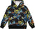 Deux par Deux Black Printed Hooded Fleece Sweatshirt - Little Boy - Black