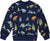 Deux par Deux Navy Animal Print Pullover Fleece Sweatshirt - Little Boy - Navy Animal Print