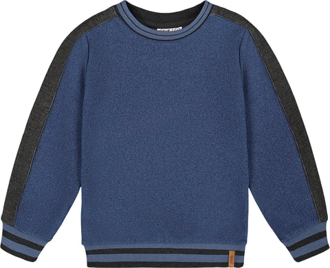 Deux par Deux Super Soft Flat Back Rib Sweatshirt - Little Boy