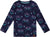 Deux par Deux Long Sleeve Organic Cotton Allover Print T-Shirt - Little Boy - Navy Blue