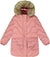 Deux par Deux Long Wavy Quilt Puffy Winter Coat - Little Girl - Dusty Pink