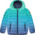 Deux par Deux Quilted Mid-Season Gradient Jacket - Little Kids - Green - Blue Gradient