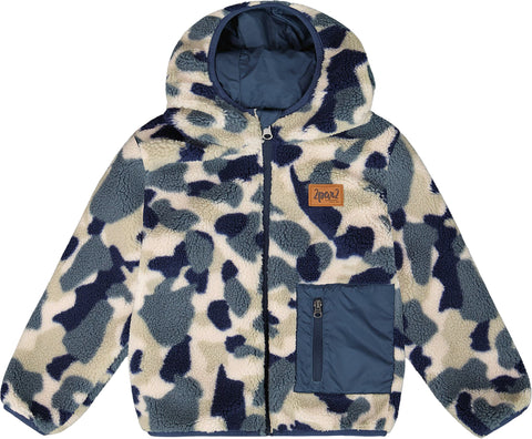 Deux par Deux Reversible Mid-Season Sherpa Jacket - Big Kids
