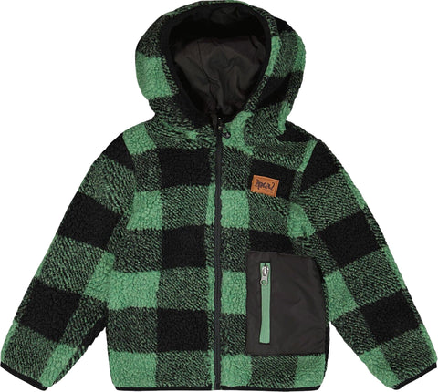 Deux par Deux Reversible Mid-Season Sherpa Jacket - Little Kids