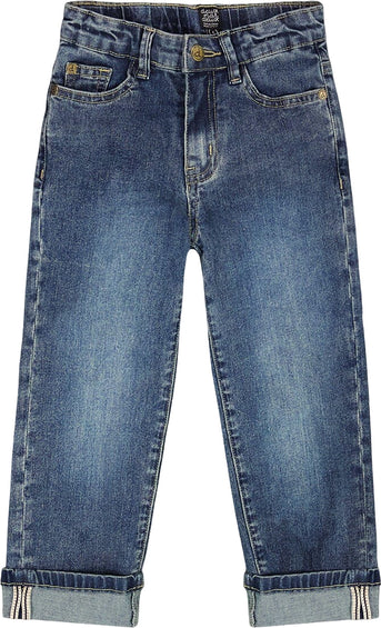 Deux par Deux Stretch Jeans with Rolled Cuffs - Little Boy