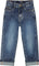 Deux par Deux Stretch Jeans with Rolled Cuffs - Little Boy - Blue Denim