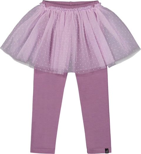 Deux par Deux Leggings with Tulle Skirt - Big Girl 