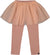 Deux par Deux Leggings with Tulle Skirt - Little Girl - Dusty Pink