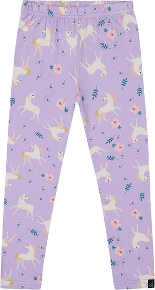 Deux par Deux Lilac Unicorn Stretch Jersey Leggings - Little Girl